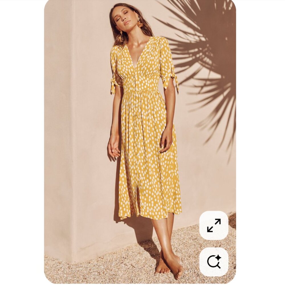Mister Zimi Saskia Dress In Chartreuse sz 10 - Picture 2 of 8